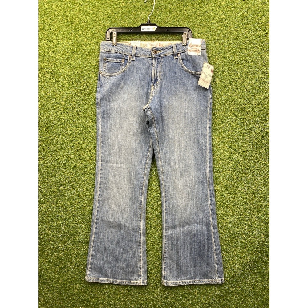 Levis 517 Jeans Womens 18.5 PLUS Flare Stretch Light Whisker Fade Classic NWT